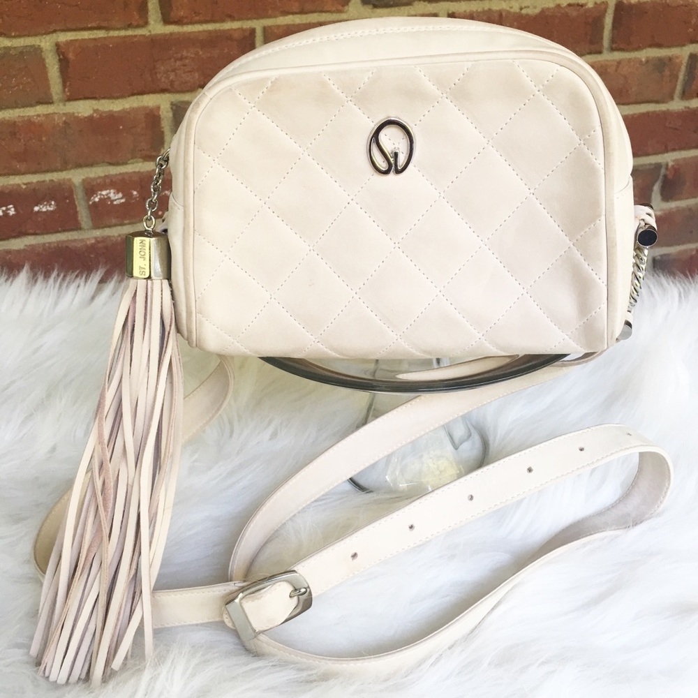 St. John knits collection quilted purse
